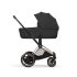 Carucior 2 in 1 pentru copii Cybex E-Priam Style, premium, Sepia Black cu cadru Rosegold - 5