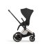 Carucior 2 in 1 pentru copii Cybex E-Priam Style, premium, Sepia Black cu cadru Rosegold - 7
