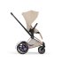Carucior 2 in 1 pentru copii Cybex E-Priam Style, premium, Cozy Beige cu cadru Rosegold - 6