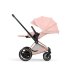 Carucior 2 in 1 pentru copii Cybex E-Priam Style, premium, Peach Pink cu cadru Rosegold - 12
