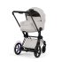 Carucior 2 in 1 pentru copii Cybex E-Priam Style, premium, City Grey cu cadru Matt Black - 2