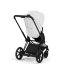 Carucior 2 in 1 pentru copii Cybex E-Priam Style, premium, Off White cu cadru Matt Black - 4
