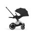 Carucior 2 in 1 pentru copii Cybex E-Priam Style, premium, Sepia Black cu cadru Chrome - 11