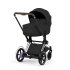 Carucior 2 in 1 pentru copii Cybex E-Priam Style, premium, Sepia Black cu cadru Chrome - 2