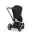 Carucior 2 in 1 pentru copii Cybex E-Priam Style, premium, Sepia Black cu cadru Chrome - 4