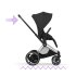 Carucior 2 in 1 pentru copii Cybex E-Priam Style, premium, Sepia Black cu cadru Chrome - 9