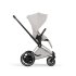 Carucior 2 in 1 pentru copii Cybex E-Priam Style, premium, City Grey cu cadru Chrome - 8