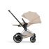 Carucior 2 in 1 pentru copii Cybex E-Priam Style, premium, Cozy Beige cu cadru Chrome - 11
