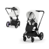 Carucior 2 in 1 pentru copii Cybex E-Priam Style, premium, Off White cu cadru Matt Black - 1