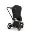 Carucior 3 in 1 pentru copii Cybex E-Priam Style, cu landou si scoica Cloud T Plus, Sepia Black cu cadru Rosegold - 9