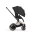 Carucior 3 in 1 pentru copii Cybex E-Priam Style, cu landou si scoica Cloud T Plus, Sepia Black cu cadru Rosegold - 8