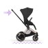 Carucior 3 in 1 pentru copii Cybex E-Priam Style, cu landou si scoica Cloud T Plus, Sepia Black cu cadru Rosegold - 7