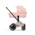 Carucior 3 in 1 pentru copii Cybex E-Priam Style, cu landou si scoica Cloud T Plus, Peach Pink cu cadru Rosegold - 15