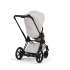 Carucior 3 in 1 pentru copii Cybex E-Priam Style, cu landou si scoica Cloud T Plus, City Grey cu cadru Matt Black - 12