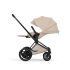 Carucior 3 in 1 pentru copii Cybex E-Priam Style, cu landou si scoica Cloud T Plus, Cozy Beige cu cadru Matt Black - 13