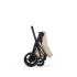 Carucior 3 in 1 pentru copii Cybex E-Priam Style, cu landou si scoica Cloud T Plus, Cozy Beige cu cadru Matt Black - 14