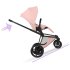 Carucior 3 in 1 pentru copii Cybex E-Priam Style, cu landou si scoica Cloud T Plus, Peach Pink cu cadru Matt Black - 7