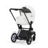 Carucior 3 in 1 pentru copii Cybex E-Priam Style, cu landou si scoica Cloud T Plus, Off White cu cadru Matt Black - 2