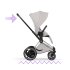 Carucior 3 in 1 pentru copii Cybex E-Priam Style, cu landou si scoica Cloud T Plus, City Grey cu cadru Chrome - 7
