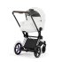 Carucior 3 in 1 pentru copii Cybex E-Priam Style, cu landou si scoica Cloud T Plus, Off White cu cadru Chrome - 2