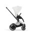 Carucior 3 in 1 pentru copii Cybex E-Priam Style, cu landou si scoica Cloud T Plus, Off White cu cadru Chrome - 9