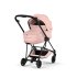Carucior 3 in 1 pentru copii Cybex Mios Style, premium, Peach Pink cu cadru Matt Black - 2