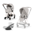 Carucior 3 in 1 pentru copii Cybex Mios Style, premium, City Grey cu cadru Rosegold - 3