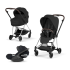 Carucior 3 in 1 pentru copii Cybex Mios Style, premium, Sepia Black cu cadru Chrome - 3