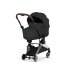 Carucior 3 in 1 pentru copii Cybex Coya Style, premium, Sepia Black cu cadru Chrome - 2