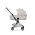 Carucior 3 in 1 pentru copii Cybex Coya Style, premium, City Grey cu cadru Chrome - 12