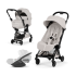 Carucior 3 in 1 pentru copii Cybex Coya Style, premium, City Grey cu cadru Matt Black - 3