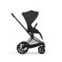 Carucior 3 in 1 pentru copii Cybex Priam Comfort, premium, cu scoica Cloud T Plus, Sepia Black cu cadru Matt Black - 8