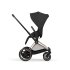 Carucior 3 in 1 pentru copii Cybex E-Priam Comfort, premium, cu scoica Cloud T Plus, Sepia Black cu cadru Rosegold - 8