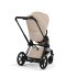 Carucior 3 in 1 pentru copii Cybex E-Priam Comfort, premium, cu scoica Cloud T Plus, Cozy Beige cu cadru Matt Black - 10