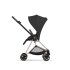 Carucior 3 in 1 pentru copii Cybex Mios Comfort, premium, cu scoica Cloud T Plus, Sepia Black cu cadru Rosegold - 11