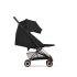 Carucior 3 in 1 pentru copii Cybex Coya Comfort, compact, premium, cu scoica Cloud T Plus, Sepia Black cu cadru Rosegold - 9
