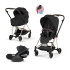 Carucior 3 in 1 pentru copii Cybex Mios Style, premium, Cozy Beige cu cadru Matt Black - 19