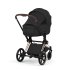 Carucior 2 in 1 pentru copii Cybex Priam Style, premium, Sepia Black cu cadru Rosegold - 4