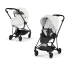 Carucior 2 in 1 pentru copii Cybex Mios Style, premium, Off White cu cadru Matt Black - 1