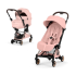 Carucior 2 in 1 pentru copii Cybex Coya Style, premium, Peach Pink cu cadru Rosegold - 1