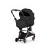 Carucior 2 in 1 pentru copii Cybex Coya Style, premium, Sepia Black cu cadru Rosegold - 3