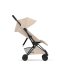Carucior 2 in 1 pentru copii Cybex Coya Style, premium, Cozy Beige cu cadru Matt Black - 6