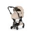 Carucior 2 in 1 pentru copii Cybex Coya Style, premium, Cozy Beige cu cadru Matt Black - 3