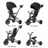 Tricicleta pentru copii Ultrapliabila QPlay Nova Niello, Reversibila, Roti Cauciuc, 10-36 Luni, Negru - 3