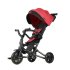 Tricicleta pentru copii Ultrapliabila QPlay Nova Niello, Reversibila, Roti Cauciuc, 10-36 Luni, Rosu - 11
