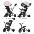 Tricicleta pentru copii Ultrapliabila QPlay Nova Niello, Reversibila, Roti Cauciuc, 10-36 Luni, Gri - 3