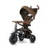 Tricicleta pentru copii QPlay Rito Deluxe, Evolutiva, Pliabila, Roti Gonflabile, 10-36 Luni, Maro - 1