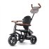 Детска триколка QPlay Rito Deluxe, еволюционна, сгъваема, надуваеми колела, 10-36 месеца, сива - 4