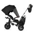 Tricicleta pentru copii Ultrapliabila QPlay Nova Deluxe, Reversibila, Roti EVA, 10-36 Luni, Negru - 6