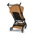 Cybex Gold Libelle, εξαιρετικά ελαφρύ, εύκαμπτο καρότσι, χρώματος Cinnamon Yellow, με μαύρο σκελετό - 5